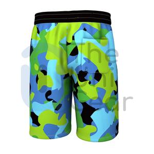 กางเกงขาสั้นออกกำลังกายสำหรับผู้ชายเอวปานกลางพิมพ์ลายซับลิเมชันพิมพ์ลาย - Product Image 4