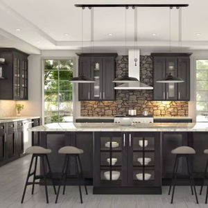 OSCAR-1878 Armoires de cuisine européennes Design 2025 Ultra-vente, MDF massif, finition laquée en pin, écologique, résistant à l'eau - Product Image 1