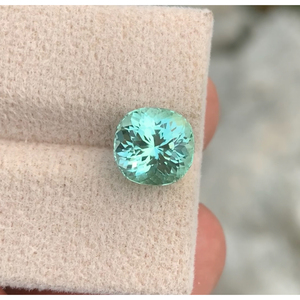 Turmalina natural color menta marina de 3.15 CT, corte excelente, proveniente de Afganistán. - Product Image 1