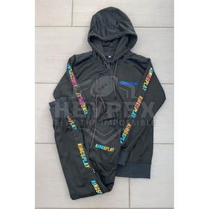 ชุดวอร์มมีซิปสำหรับผู้ชายชุดวอร์ม100% แบบกำหนดโลโก้ได้เอง - Product Image 4