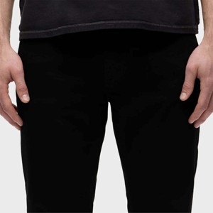 <b>Mens</b> High-Waisted Black Kick <b>Flare</b> <b>Jeans</b> - Classic 70s Style Denim with a Modern Twist, Ideal for Fashion-Forward Casual Wear - Product Image 4