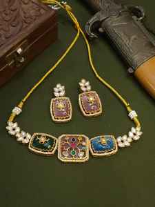 ชุดสร้อยคอสุดหรูลายจุดแบบพรีเมี่ยมชุดสร้อยคอหินชุดสร้อยคอสำหรับผู้หญิง - Product Image 4