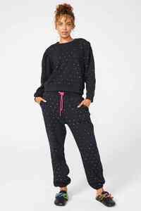 Pantalones Jogger Rectos Cómodos de Invierno para Mujer, de Algodón/Tejido Personalizado, de Secado Rápido, Transpirables, de Cintura Alta - Product Image 2