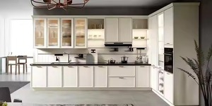 Nouvelle conception de cuisine moderne européenne en bois, placage de bois, finition laquée mate, armoire de cuisine complète, provenant d'une usine au Vietnam - Product Image 4