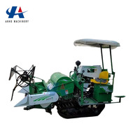 Moissonneuse-batteuse à riz, blé et céréales avec moteur diesel 25 CV, mini-batteuse haute efficacité pour utilisation en montagne