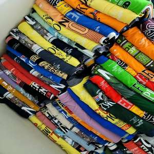 Vente directe d'usine T-shirt à manches courtes en coton 100% solide Taille XS Vêtements imprimés en stock pour femmes et hommes - Product Image 6