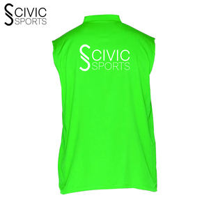 Gilet de travail personnalisable pour hommes en coton de laine respirant de haute qualité pour vêtements d'extérieur fermeture à glissière pour logo de supermarché de salon de coiffure - Product Image 2