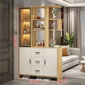 Étagères de rangement pour entrée avec panneaux en bois stratifié, étagères ouvertes sur mesure, pour projets de construction et fournitures en gros - Product Image 6