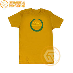 T-shirt brodé en jersey oméga personnalisé fraternité grec de haute qualité Psi hommes respirant vente en gros t-shirts sororité - Product Image 1