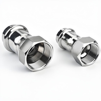 Raccord de tuyauterie en acier inoxydable SS304 SS316L DN25*1/2 à filetage mâle-femelle pour eau et gaz