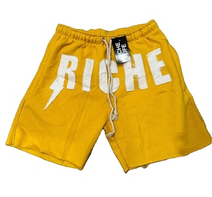 Pantalones cortos de hilo personalizados con precio al por mayor letras bordadas desgastadas ropa de calle pantalones cortos casuales de verano Pantalones cortos de alta calidad para la venta - Product Image 2