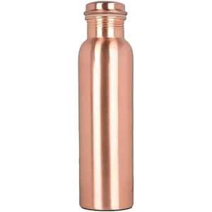 Stylish Traditional Hammer Pattern Copper Water Bottle <b>Set</b> Hammered Finish Copper Bottle for Detox Water Copper Bottle - Product Image 2