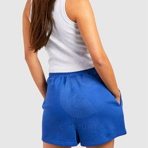 Pantalones cortos deportivos para correr para mujer, ropa deportiva ligera con cintura con cordón - Product Image 4