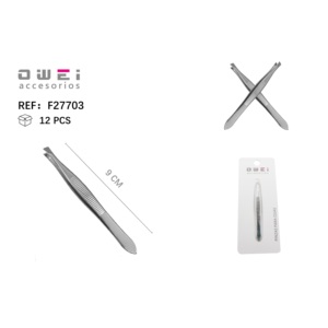 Pinzas metálicas inclinadas para cejas - Product Image 1