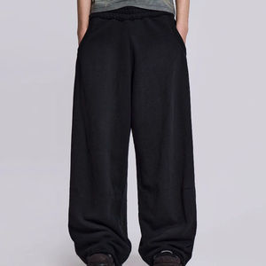 2024 Custom Logo Blank Baggy <b>Sweatpants</b> <b>Oversized</b> Wide Straight Leg Fleece Terry Soft Heavyweight <b>Sweatpants</b> for Men - Product Image 1