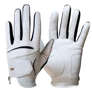 Los mejores guantes de golf de cuero Cabretta blanco Premium para hombre, mano izquierda y derecha, duraderos, cómodos, excelente agarre, deportes resistentes al desgaste - Product Image 1