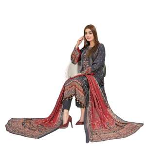 Shalwar Kameez de Algodón y Seda de Alta Calidad para Mujer, Colores Personalizados 2023, Estilo Indio-Pakistaní para Toda Temporada, Lavable - Product Image 1