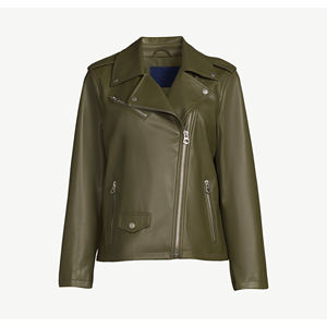 La mejor chaqueta de piel de oveja para mujer del fabricante, ropa larga de algodón transpirable de Color sólido con bolsillos para venta al por mayor - Product Image 4