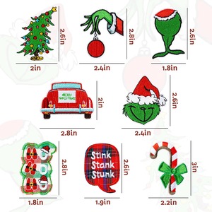 Haute qualité personnaliser en vrac fer sur Halloween chenille patchs horreur dessin animé Logo personnalisé conception patchs à paillettes pour vêtements - Product Image 2