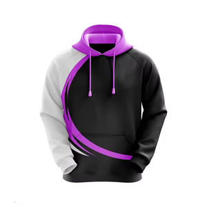 Gran oferta 100% algodón para hombre, sudaderas con capucha forradas de gran tamaño, sudaderas con sublimación con logotipo impreso personalizado para primavera - Product Image 3