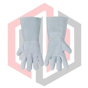 Premium Quality Tig Mig Welders Gloves Welding Safety Gloves Soft Leather Heat Resistance Grain Cowhide Leather Anti-Chemical <b>7</b> - Product Image 5
