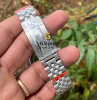 Montre-bracelet de luxe pour homme en acier inoxydable, fabriquée avec précision, avec diamants de laboratoire taillés (clarté VVS), verre, mécanique, analogique, édition limitée