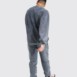 Chándal para hombre de precio bajo con servicio OEM, superventas, bordado de ajuste Regular, lavado ácido de invierno, Impresión de transferencia de calor personalizada 100% - Product Image 2