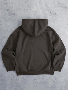 ผู้ผลิตขายส่งเสื้อฮู้ดซิปแบบหนา 400 แกรม ซักกรด พิมพ์โลโก้ตามสั่ง ผ้าเฟรนช์เทอร์รี่บุซับใน สำหรับทุกเพศ - Product Image 4