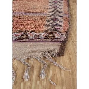 Tapis en laine géométrique 3D Nuray Classic rouge et orange noué à la main pour la maison - Grand tapis rectangulaire pour salon et couloir - Modèle - Product Image 4