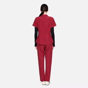 Women's Medical <b>Scrubs</b> Nurse Uniform Top Woven Fabric <b>Scrub</b> <b>Sets</b> for Hospitals OEM Service Available - Product Image 5