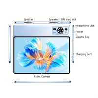 Tablet PC Android 15 de 10.1 Pulgadas, 4G LTE, Doble SIM, 12GB RAM, 256GB ROM, Octa Core, WiFi, para Estudio y Entretenimiento