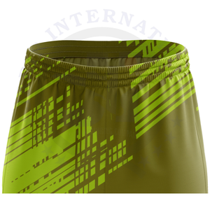 Pantalones cortos informales con cintura elástica para hombre, 100% de poliéster, de secado rápido, transpirables, personalizables para entrenamiento deportivo, Para unicolor interior/exterior - Product Image 4