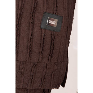Conjunto Casual de Dos Piezas para Mujer, Corte Holgado, Tallas XL/XS/XS, con Pantalones Sueltos en Color Café - Product Image 4