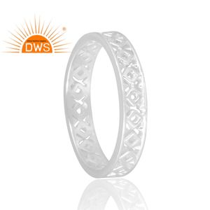 Nuevo diseño de tendencia, anillo de banda de Plata de Ley 925 para mujer, joyería personalizada para mujer, regalo para ella - Product Image 2