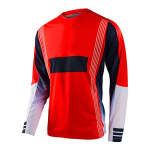 Vêtements de sport coupe-vent à manches longues pour hommes, maillot de cyclisme de motocross de grande taille, maillot de course de moto avec logo personnalisé - Product Image 1