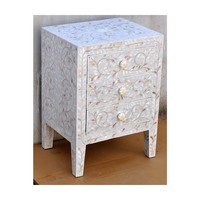 Table basse en nacre de qualité supérieure, fabriquée à la main par un fabricant indien, style moderne et antique, pour la décoration de la maison