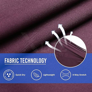 Shorts de sport légers, respirants, solides et à séchage rapide pour hommes, entraînement athlétique, fitness, course à pied, entraînement, taille à cordon, poches - Product Image 6
