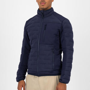 แจ็กเก็ตขนเป็ดแบบปักลายสำหรับผู้ชายแจ็กเก็ตขนเป็ดแวววาวมีซิปขนาดใหญ่สำหรับใส่กลางแจ้งฤดูหนาวงานตามสั่ง - Product Image 2