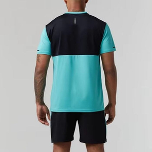 Nouveaux vêtements de sport pour hommes Sports de sport Survêtement de plein air Ensemble 2 pièces avec haut à manches courtes et short pour la saison d'automne - Product Image 6