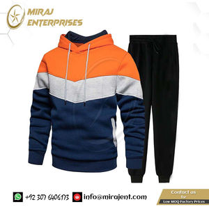 Vêtements d'extérieur à la mode d'automne meilleure qualité vente en gros OEM fournisseur survêtement personnalisé ensemble sweat à capuche pour hommes Streetwear ample - Product Image 4