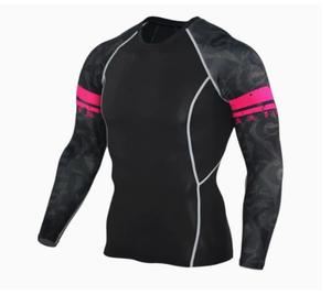 Hombres Roman MMA Rash Guard Logotipo personalizado no Gi Grappling Jiu Jitsu Rash Guard BJJ Uniformes Unisex Camisas de compresión - Product Image 3