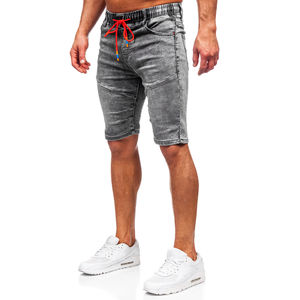 Nouvelle Arrivée - Short Décontracté Homme Effet Délavé Acide, Respirant 100% Coton, Taille Élastique, Style Unique - Vente Flash - Product Image 3
