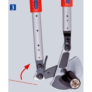 Cortador de cables KNIPEX con cabezal pulido, longitud de herramienta de 570-770 mm, mangos multicomponentes para gestión de cables y accesorios - Product Image 6