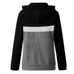 Ropa informal elástica con cremallera y capucha para mujer más vendida, sudaderas con capucha transpirables de alta calidad para invierno a un precio razonable, logotipo frontal - Product Image 6