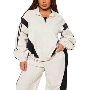 Conjunto de Dos Piezas Personalizado con Cremallera, Chaqueta Cortavientos de Manga Corta y Top Corto para Correr, Servicio OEM para Mujer 2026 - Product Image 2