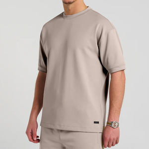 Ensemble jumeau pour hommes de haute qualité coupe ajustée deux pièces dernière conception vêtements de plein air T-shirt et short pour hommes ensembles jumeaux respirant - Product Image 6