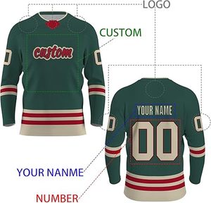 Ensembles de hockey sur glace unisexes sur mesure en gros uniforme respirant à séchage rapide à vendre - Product Image 6