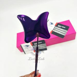 กระจกติดขนตาสแตนเลสแบบแข็งรูปทรงผีเสื้ออุปกรณ์เสริมความงามสั่งติดฉลากได้เอง - Product Image 1