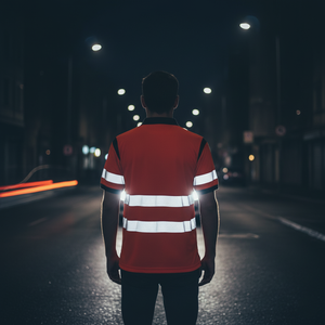 Camiseta de Seguridad Reflectante de Alta Visibilidad, Impermeable, Ligera y Transpirable, con Logotipo Personalizado, Clase 1 ANSI, para Trabajadores de Carreteras y Tráfico - Product Image 6