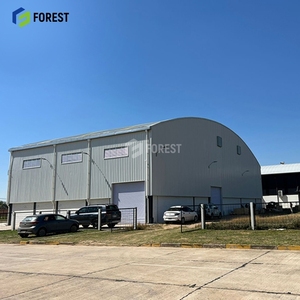 Custom H Beam <b>Arched</b> <b>Metal</b> Building Greenhouse Prefabricated Large Clear Span CE CSA - Product Image 1